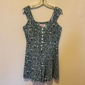 Energie Green Floral Jumpsuit